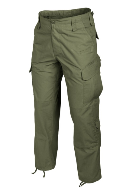 Штаны (Рипстоп) CPU Polycotton Ripstop Helikon-Tex Olive Green S Тактические мужские - изображение 1