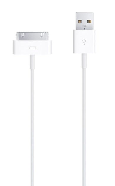 Дата-кабель Apple Dock Connector to USB 2.0 (1 м) White (MA591) - зображення 1