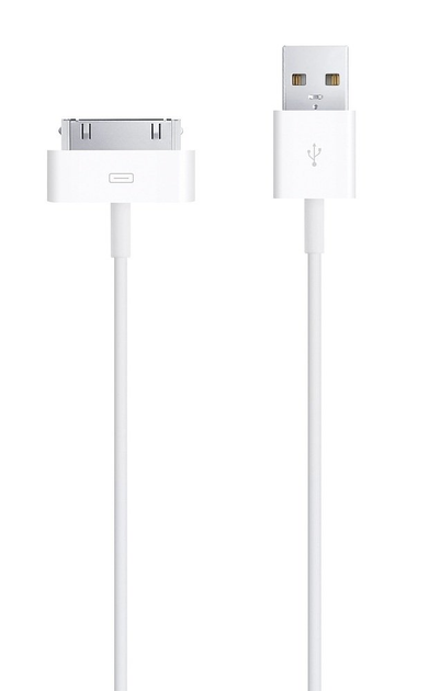 Kabel do transmisji danych Apple Dock Connector do USB 2.0 (1 m) Biały (MA591/C) - obraz 1