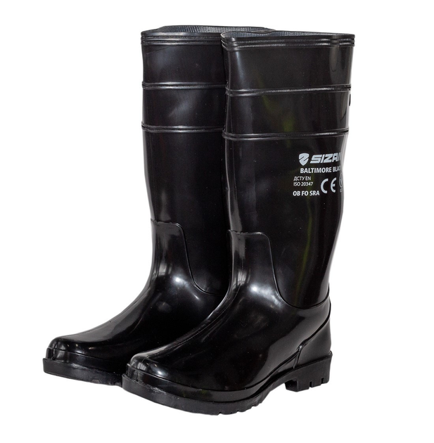 Сапоги резиновые рабочие Sizam Baltimore Light Black из ПВХ 39 (36342 ...