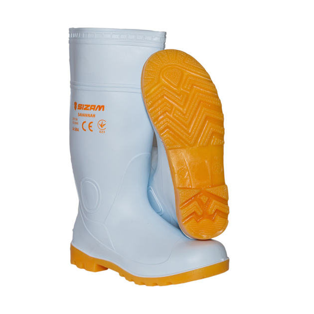 Сапоги резиновые защитные Sizam Baltimore White из ПВХ 42 (36309 ...
