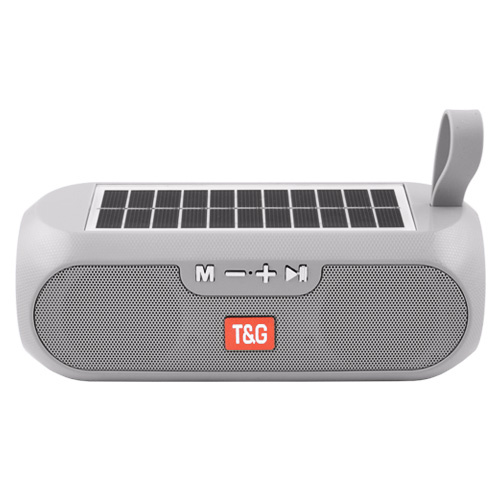 Портативная колонка TG182, Bluetooth, радио, Power Bank, speakerphone, солнечная панель, серый - Фото 3 Портативная колонка TG182, Bluetooth, радио, Power Bank, speakerphone, солнечная панель, серый - изображение 3