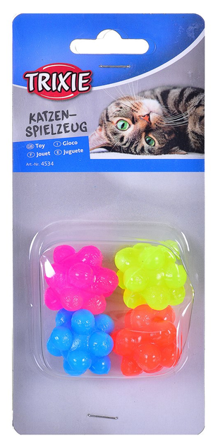 Zabawka dla kotów TRIXIE 4534 Piłki bąbelkowe kolorowe 3,5cm 4szt. (4011905045344) - obraz 1
