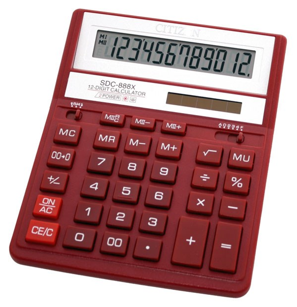 Калькулятор електронний Citizen 12-розрядний (SDC-888 XRD) - зображення 1