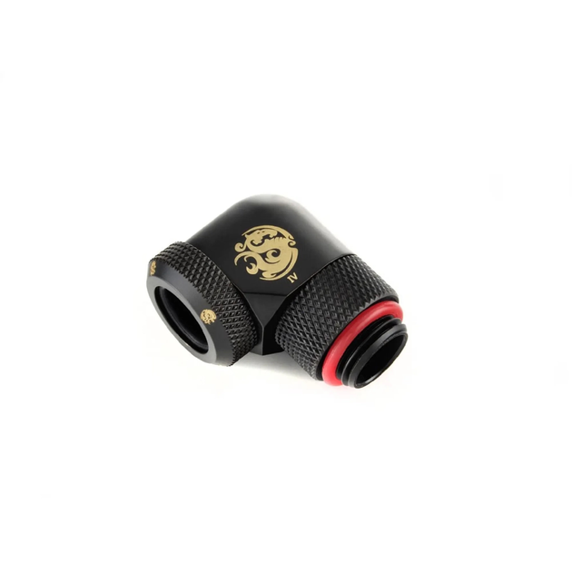 Фитинг Bitspower Enhance Rotary G1/4 90-Degree Multi-Link Adapter 12mm OD - Carbon Black (BP-CBE90RML) - изображение 1
