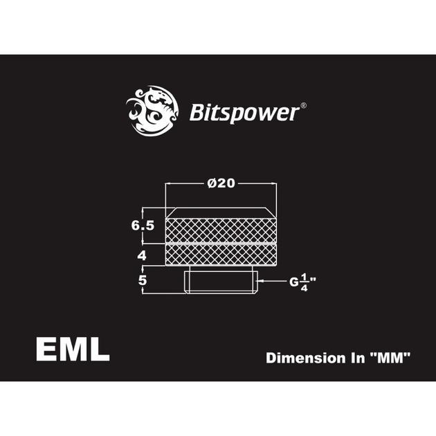 Фитинг Bitspower G1/4 Enhance Multi-Link 12mm OD - Carbon Black (BP-CBEML) - изображение 3