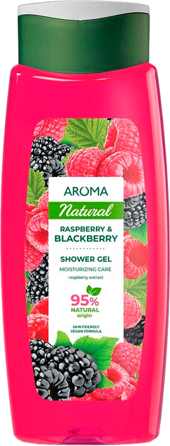 Акція на Гель для душу Aroma Raspberry&Blackberry Малина та Ожина 400 мл від Rozetka