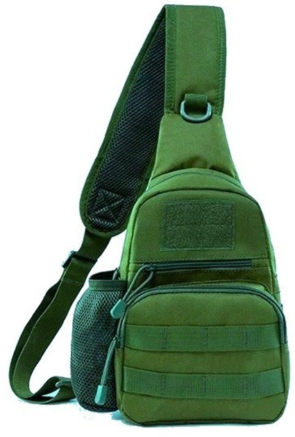 Тактична армійська чоловіча сумка-слінг Survival 5904555954359 хакі - зображення 2