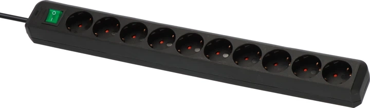 Przedłużacz Brennenstuhl Eco-Line 10 gniazd 3 m Black (1159300010) - obraz 2