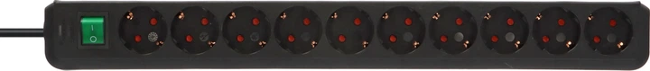Przedłużacz Brennenstuhl Eco-Line 10 gniazd 3 m Black (1159300010) - obraz 3
