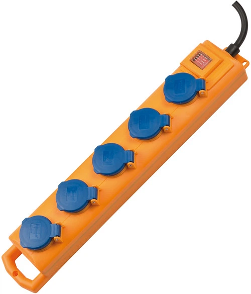 Удлинитель Brennenstuhl Super-Solid 5 розеток IP54 2 м желтый (1159900205) - Фото 1 Удлинитель Brennenstuhl Super-Solid 5 розеток IP54 2 м желтый (1159900205) - изображение 1