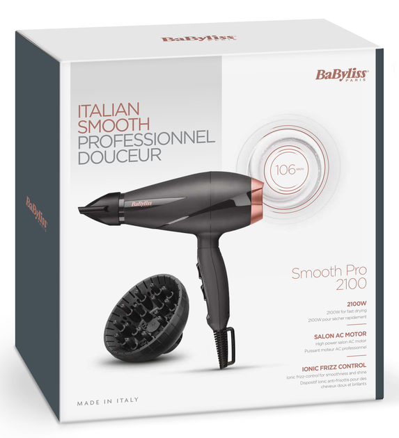Suszarka do włosów BaByliss 6709DE AC motor PRO (3030050154849) - obraz 7