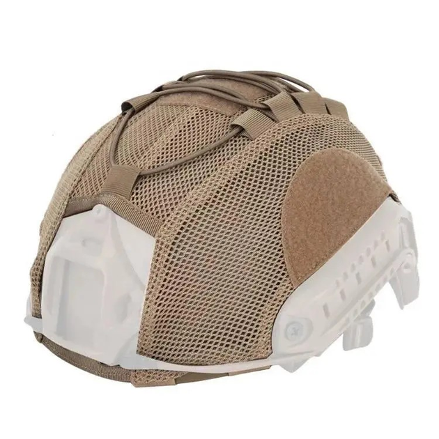 Защитный кавер (чехол) на шлем каску Fast сетка (Койот) - изображение 2