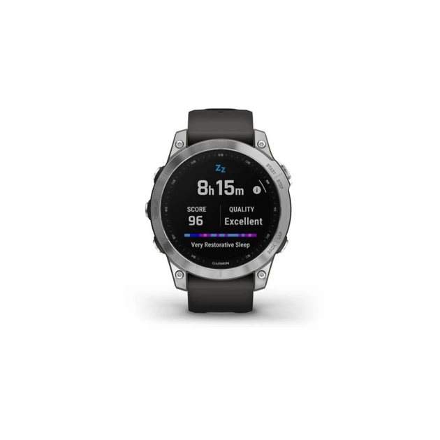 Смарт-часы Garmin fenix 7, Silver w/Graphite Band, GPS (010-02540-01) - изображение 8