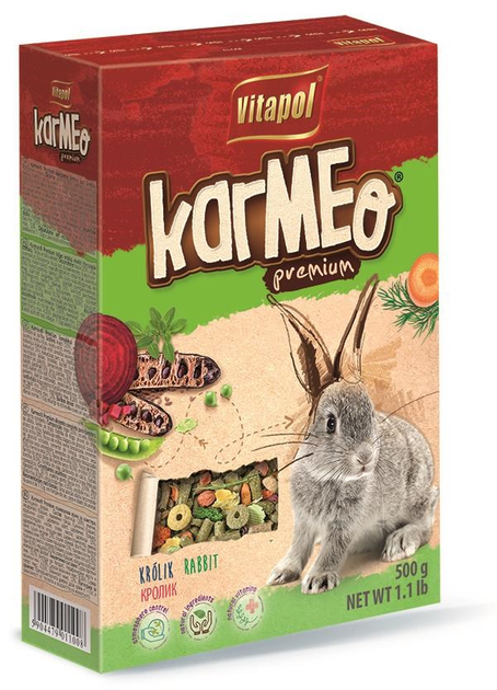 Karma dla królików VITAPOL Karmeo Premium 500g (5904479012005) - obraz 1