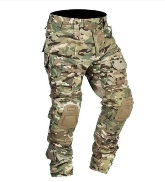 Штани з наколінниками мультикам, штани чоловічі мультикам ріп стоп MultiCam, брюки L 8987444200 - зображення 1