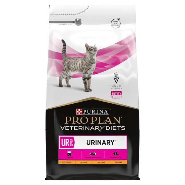 Sucha karma dla kotów z problemami urologicznymi PURINA Pro Plan Vet Urinary z kurczakiem 5kg (7613035163942) - obraz 1