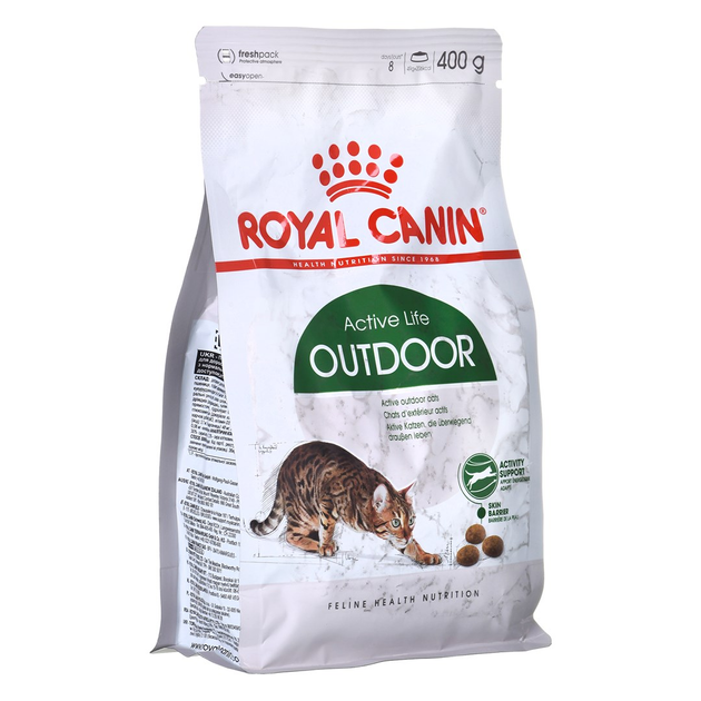 Sucha karma Royal Canin Outdoor 30 dla aktywnych kotów od 1 do 7 lat, wychodzących na zewnątrz 400 g (3182550707367) (97482) - obraz 1