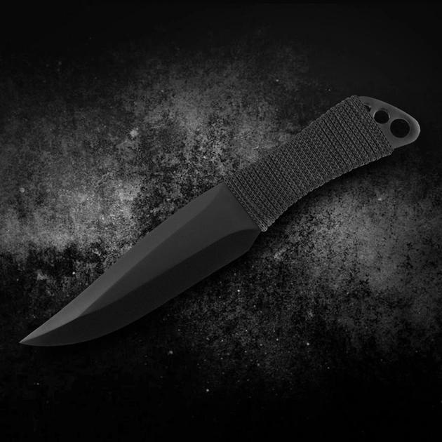 Нож Метательный Черный Правильный вес с чехлом (не ломаются) - изображение 1