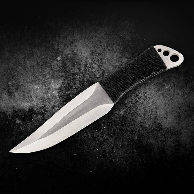 Нож Метательный Серебряный Правильный вес с чехлом (не ломаются) - изображение 1