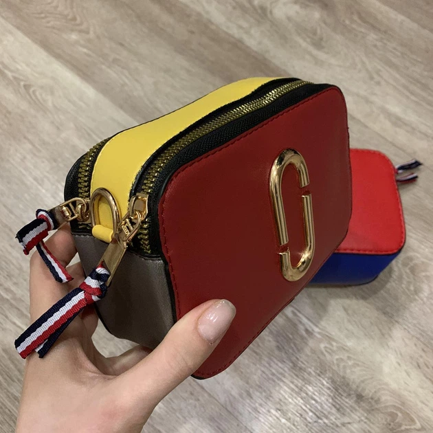 Модная женская сумочка клатч, маленькая сумка через плечо в стиле Marc Jacobs Красный - зображення 4