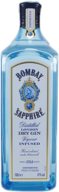 Джин Bombay Sapphire 1 л 47% (5010677716000_7640175740030) – фото ...
