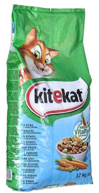 Сухий корм для котів Kitekat Риба з овочами 12 кг (5900951279911) - зображення 1