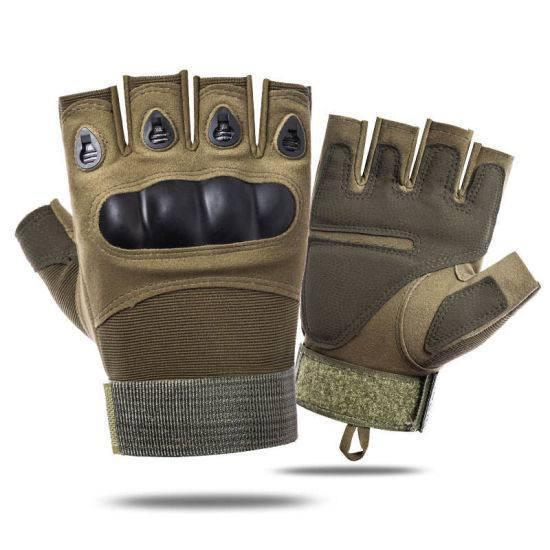 Тактичні рукавички Oakley відкриті Олива, безпалі армійські рукавички розмір XL - изображение 2