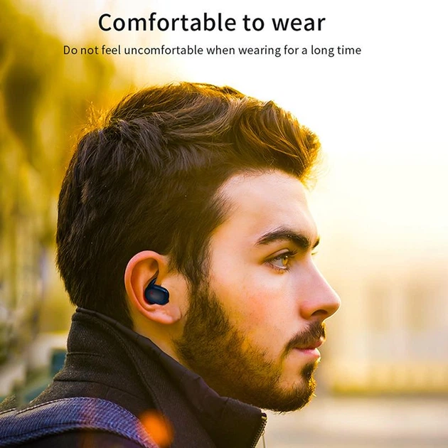 Беспроводные TWS наушники Y30 Bluetooth 5.0 Сенсорное управление с кейсом Black - изображение 7