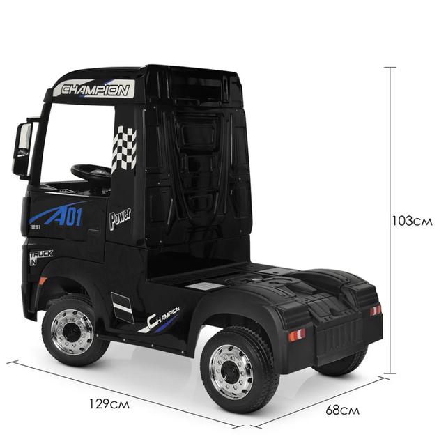 Дитячий електромобіль Вантажівка Bambi M 4208EBLR-2 Mercedes-Benz до 30 кг - зображення 7