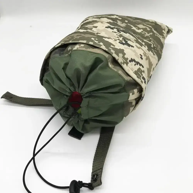 Тактична сумка військова армійська сумка з підкладкою для скидання магазину з системою Моллі 32х25х20 см (474288-Prob) Камуфляж піксель - зображення 2