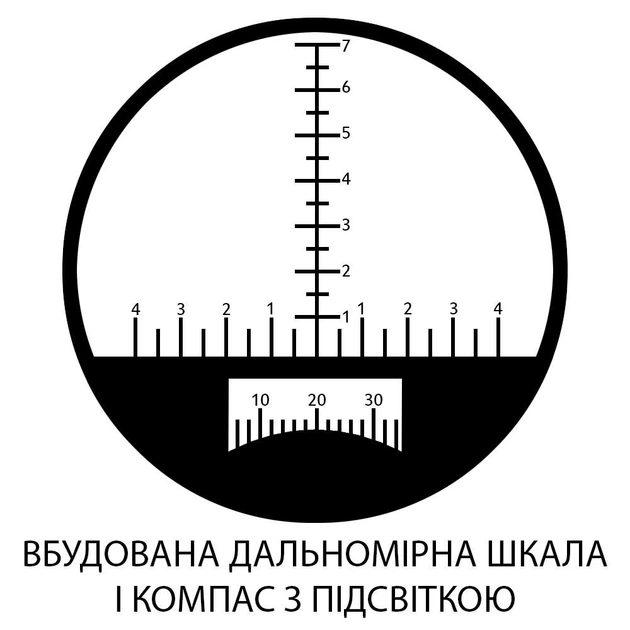 Бінокль SIGETA Admiral 7x50 Military тактичний плавучий, з компасом і далекоміром, чохол з ременем і кишенею - зображення 6