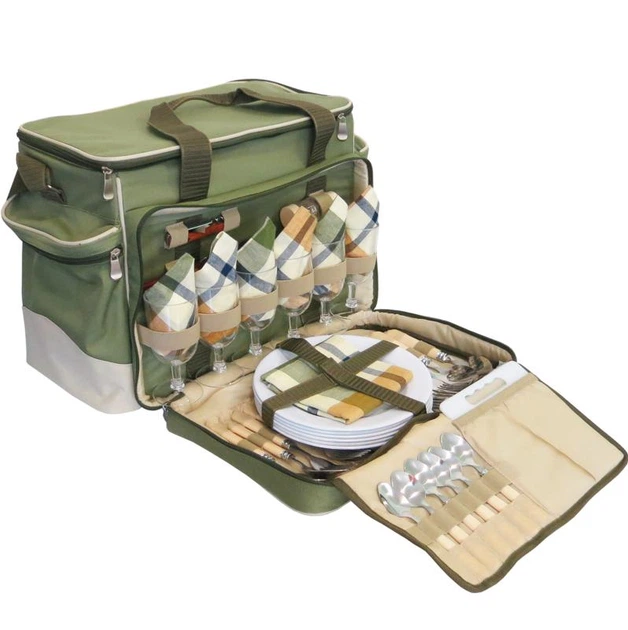 Набір для пікніка Ranger Rhamper Lux RA9902 у сумці з термовідділом на 6 осіб (805DF6112395) - зображення 3