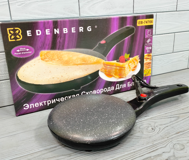 Блинница Edenberg 1000 Вт электрическая погружная 22 см (EB-74766) - изображение 3
