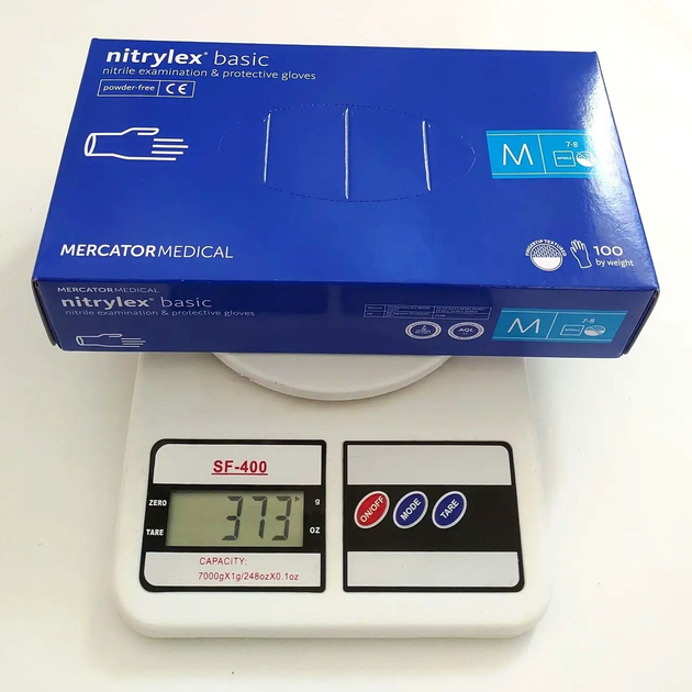 Перчатки нитриловые Nitrylex Basic размер M 100 шт - изображение 2