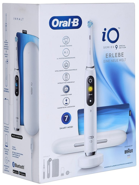 Elektryczna szczoteczka do zębów Oral-B iO Series 9 White Alabaster - obraz 1