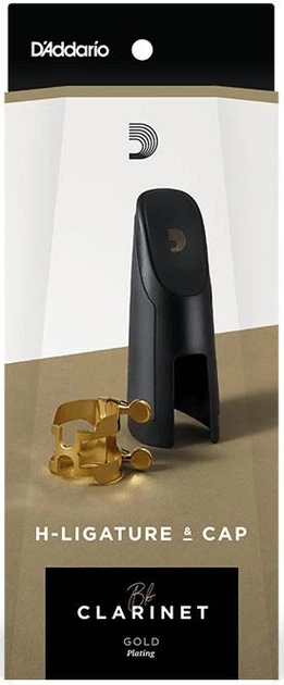 Лигатура типа Harrison + колпачок для кларнета Bb D'Addario H-LIGATURE & CAP FOR Bb CLARINET Gold-Plated - изображение 3