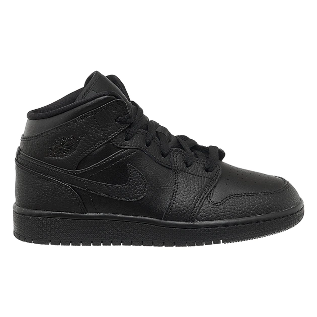 Кеды женские Jordan 1 Mid (Gs) Black 37.5 Черный 554725-091 - изображение 7