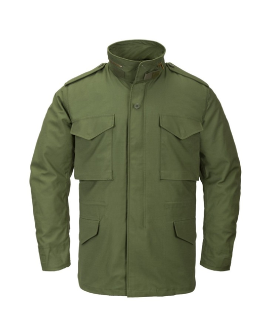 Куртка (Сатин) M65 Jacket - NyCo Sateen Helikon-Tex Olive Green XL/Regular Тактическая мужская - изображение 2