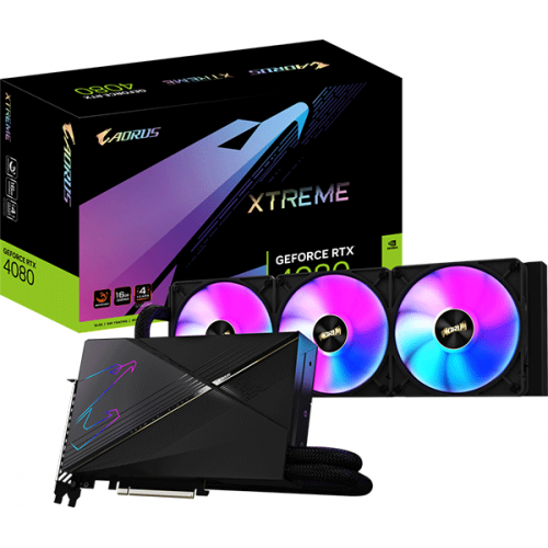 Відеокарта GIGABYTE GV-N4080AORUSX W-16GD - изображение 2