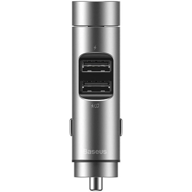 FMтрансмітер BASEUS Energy Column Car Wireless MP3 Charger Dark grey (CCNLZ0G) фото, отзывы