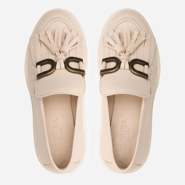 Loafersy Damskie Badura 22SS24 41 (26,8 cm) Beżowe (5904862648644) - obraz 5