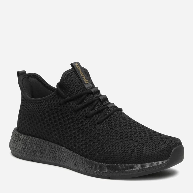 Buty sportowe męskie z siatki na platformie oddychające Sprandi MP07-GVA1 41 26 cm Czarne (5904862746548) - obraz 2