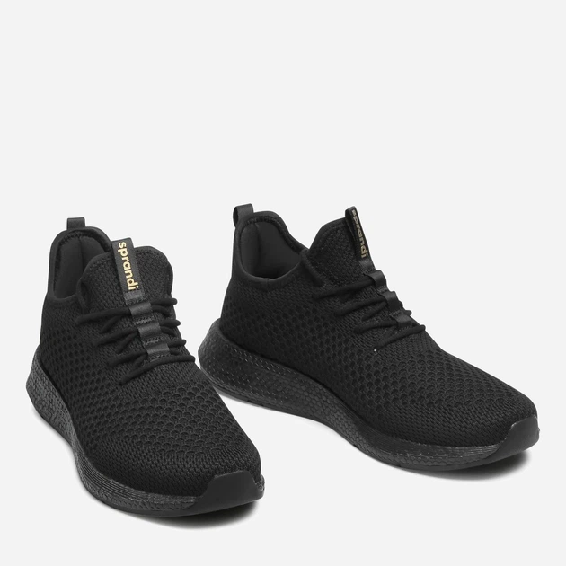 Buty sportowe męskie z siatki na platformie oddychające Sprandi MP07-GVA1 41 26 cm Czarne (5904862746548) - obraz 3