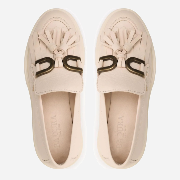 Loafersy Damskie Badura 22SS24 38 (25 cm) Beżowe (5904862648699) - obraz 5