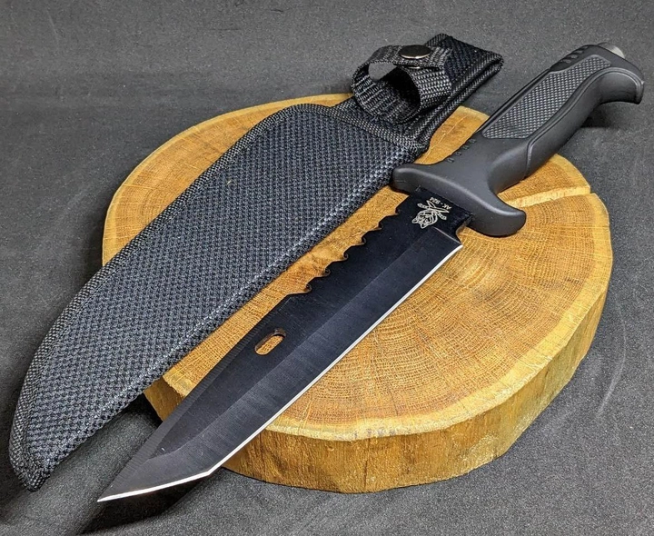 Нескладной тактический нож Tactic туристический охотничий армейский нож с чехлом (AK-924) - изображение 1