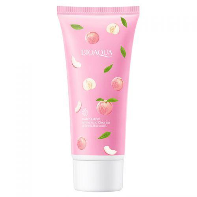 Пенка для очищения кожи лица с экстрактом персика Bioaqua Peach Extract ...