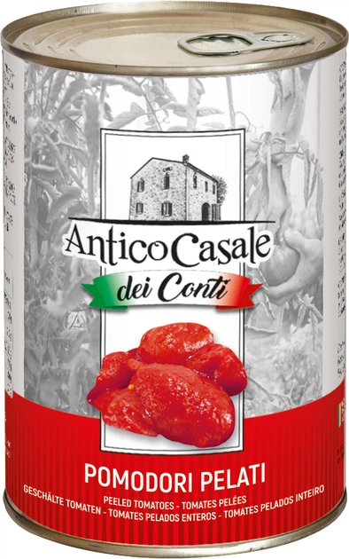 Томаты целые Antico Casale Очищенные 400 г (8056459000209) - Фото 1 Томаты целые Antico Casale Очищенные 400 г (8056459000209) - изображение 1