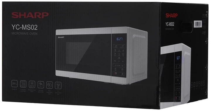 Мікрохвильова піч Sharp YC-MS02E-W - зображення 6