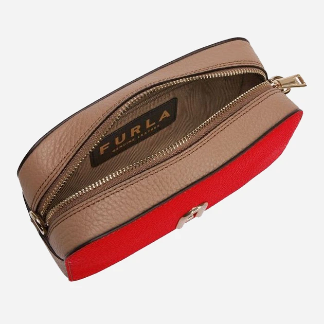 Сумка крос-боді жіноча шкіряна Furla Primula Mini Crossbody WB00667BX11951571S9035 Spritz Greige (8050597206738) - зображення 5